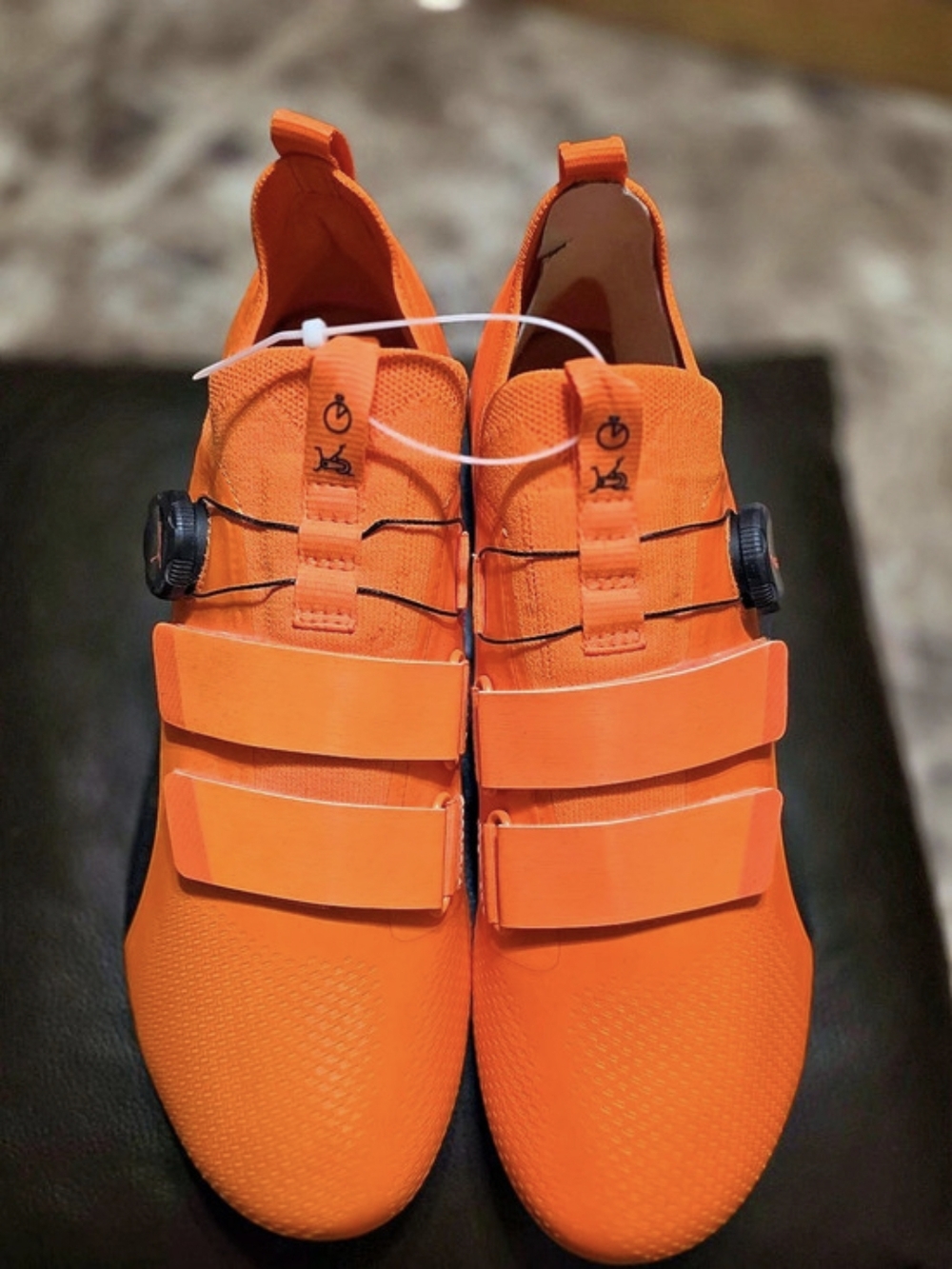 PUMA Pwrspin Cycling Shoes Orange US 9 New